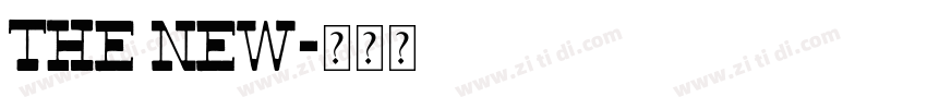 the new字体转换